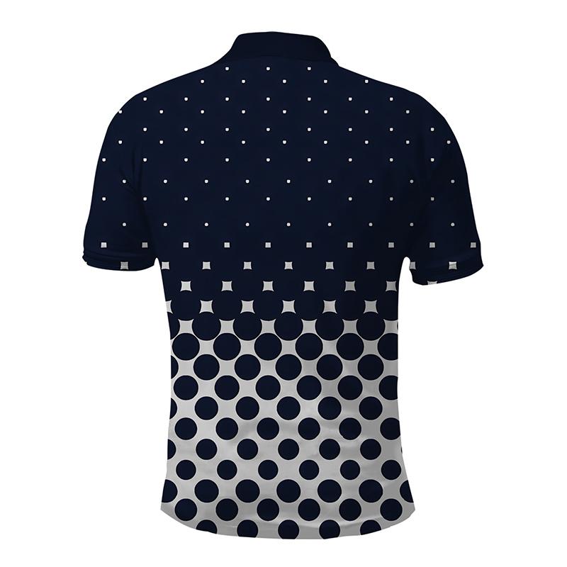 2024 Новая мужская летняя модная повседневная рубашка поло с коротким рукавом с 3D цифровым принтом, мужская рубашка поло для гольфа.