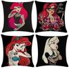 Home Decor Fun Tattoo Princess Alice Jasmine Pillowcase Sofa Car Waist Cushion Cover Bedroom