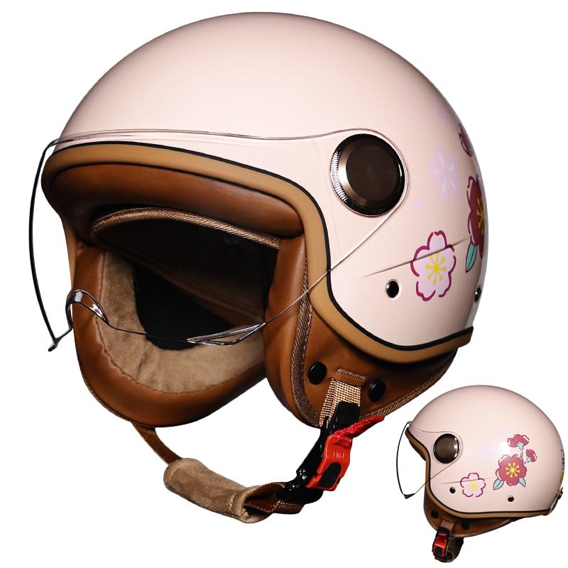 Новый открытый шлем для мотоцикла 3/4, ретро-шлемы для мотоциклистов, винтажный шлем для мотоцикла, мотоцикла, скутера, мотоцикла, мотоцикла, скутера для мужчин и женщин DOT