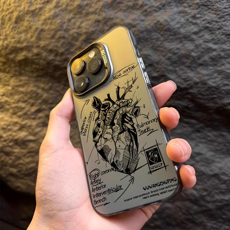 Премиальный графический чехол для телефона iPhone 15 14 13 12 11 x XR Xs SE2 SE 8 7 plus pro Max mini Задняя крышка ПК