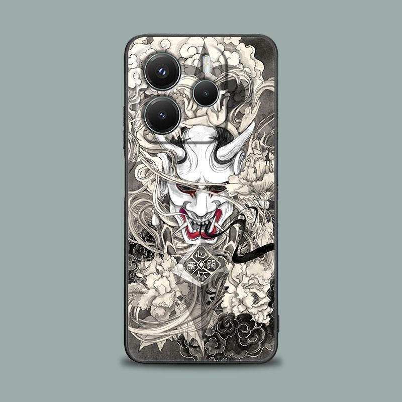 Чехол для телефона для Xiaomi Redmi 15C 14C 12C 13C 4G Redmi Note 15 14 13 12 11 10 Pro Plus 12S Мягкий чехол Японское искусство Самурай Ниндзя