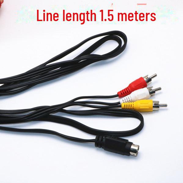 Видеокабель Inspur Universal Set-top Box: 9-контактный кабель S-Video к 3 RCA AV-кабелю