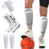 Anti Slip Soccer Socks Calf Sleeves and Leg Pads Set Outdoor Sport Running Stretch Socks Athletic