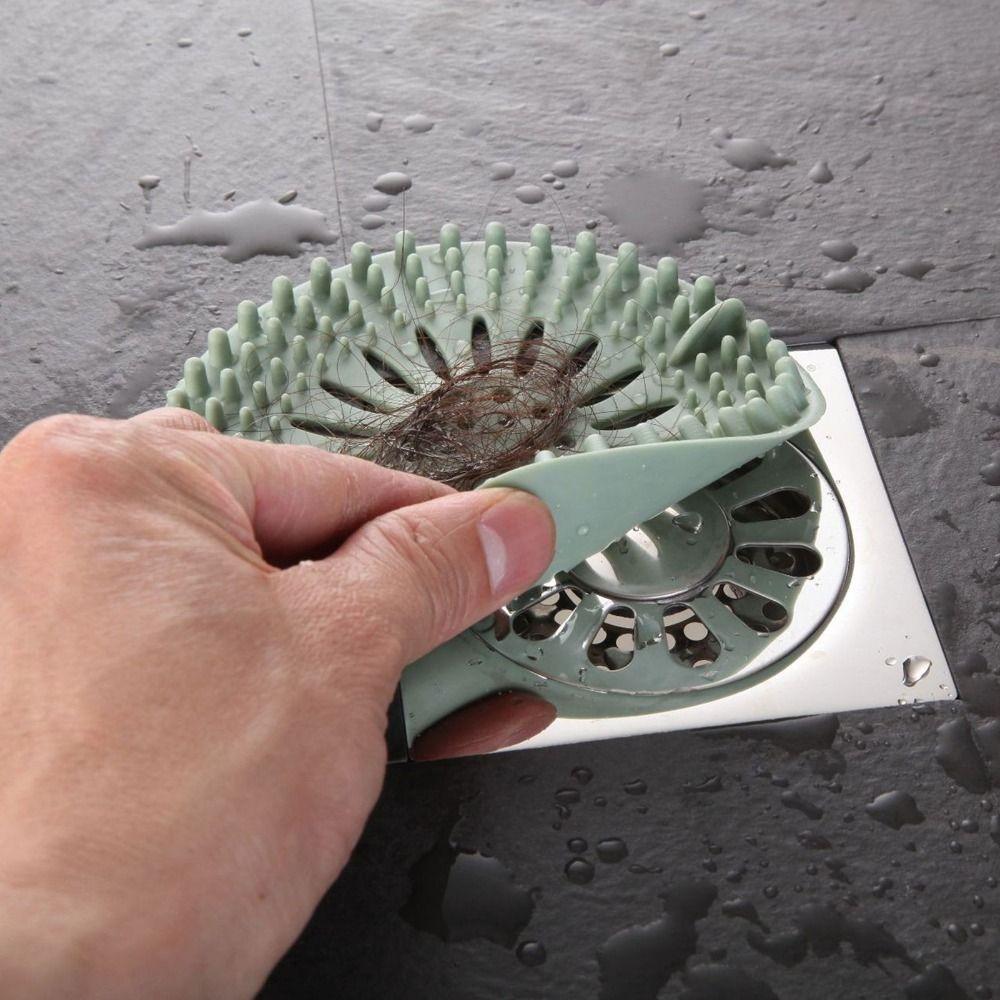 4 PCS Pink Green Floor Drain Strainer Anti-Clog Design Bathtub Drain Cover Bathtub