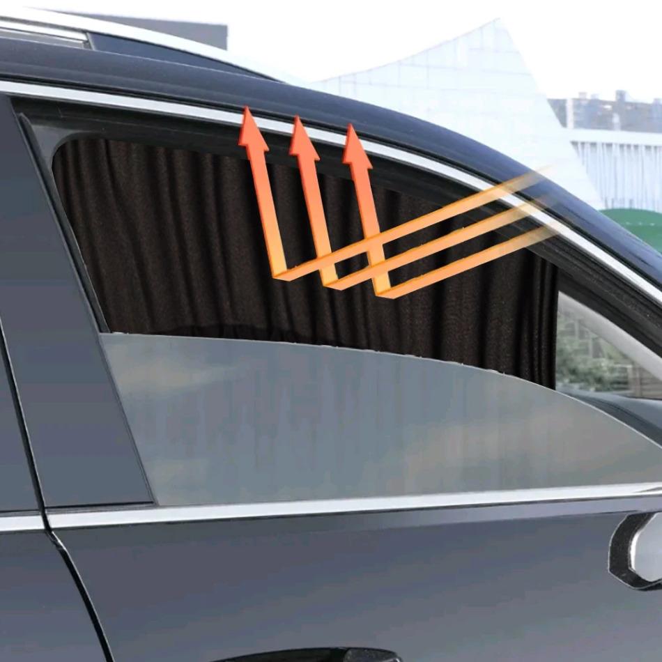 2x Автомобильный УФ-протектор, солнцезащитный козырек, автомобильные шторы для конфиденциальности, универсальные автомобильные теплоизоляционные солнцезащитные шторы для салона автомобиля