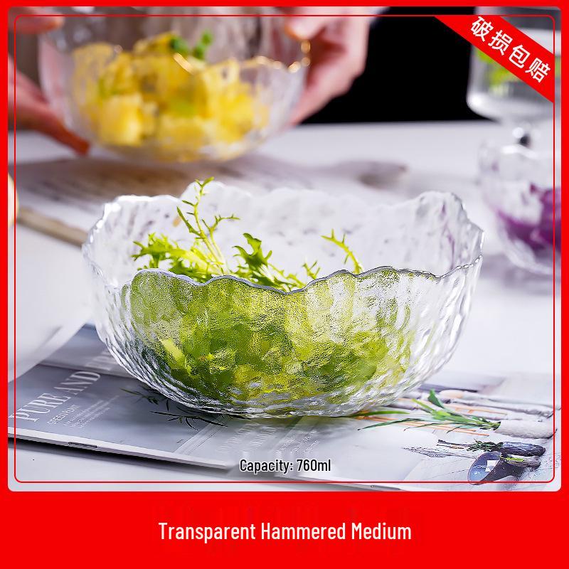 2024 Роскошная стеклянная фруктовница для журнального столика в гостиной - Идеально подходит для закусок и сухофруктов