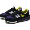 New Balance Nb 580 Классические Сшитые Удобная Ткань Амортизация Низкий Верх Повседневные Кроссовки для Бега Унисекс кроссовки Черно-Фиолетовые CMT580TF