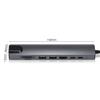USB-C хаб 8 в 1, совместимый с HDMI, с быстрой зарядкой PD, Type-C на 4K, 100-мегабитный Ethernet-порт для Macbook, ноутбука, компьютера