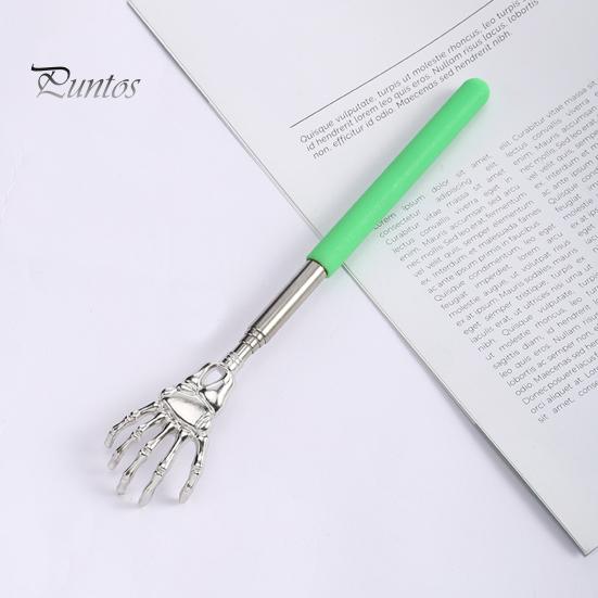 Выдвижной скребок для спины с призраком из нержавеющей стали, портативный телескопический массажер с когтями, забавный подарок для пожилых людей, пап, мужчин, женщин