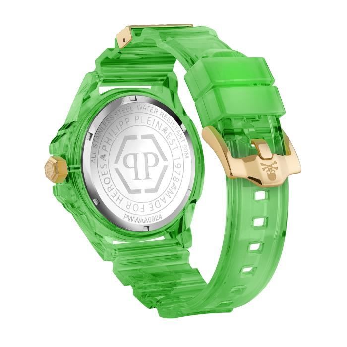 Montre Hommes Philipp Plein - PWWAA0924 - Vert Plastique - 44mm - 5 bar