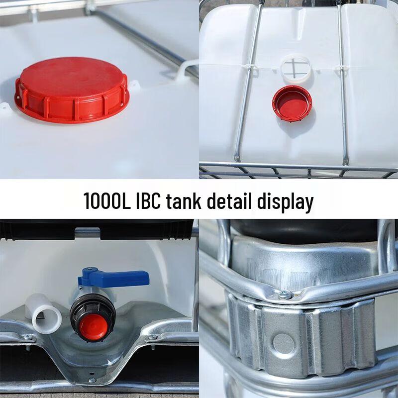 COKRSUPE 1000L Heavy-Duty Plastic IBC Tank