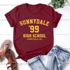 Sunnydale 99 Старшеклассница Женские футболки Sunnydale Летняя графическая футболка Женские повседневные топы с коротким рукавом