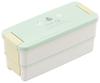 OSK Lunch Lunch with Top Bottom Made In Dishwasher Microwave with Stain Adults Two-tier Box, Sparrow, Two-tier Box, Partitions, 340, 310ml, Japan,
