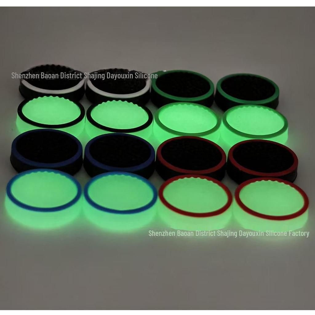 Флуоресцентные двухцветные силиконовые колпачки для джойстика Nintendo Switch Lite