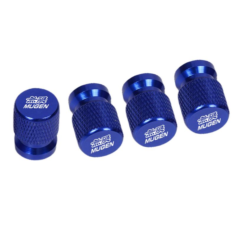 4pcs Car CNC Aluminum Tire Valve Air Port Stem Cover Caps For Honda Mugen Power Civic Accord CRV Hrv Fit Jazz Accessories AM3