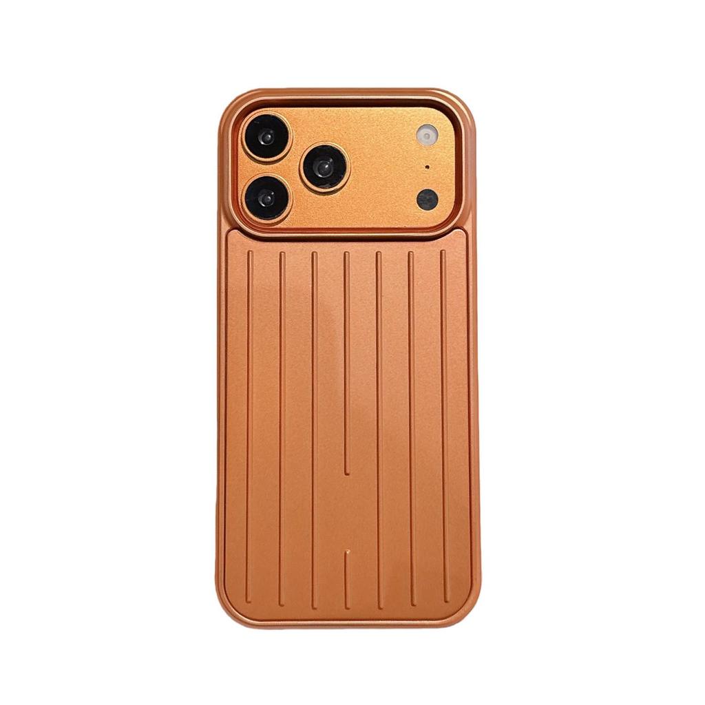 Силиконовый ударопрочный металлический чехол в стиле RIMOWA для iPhone 15 Pro Max