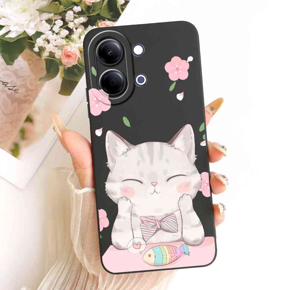 For vivo Y05 4G Case Fashion Colorful Flower Cartoon Silicone Back Cover For Vivo Y11D VIVO Y05 4G Bumper Phone Cases Fundas