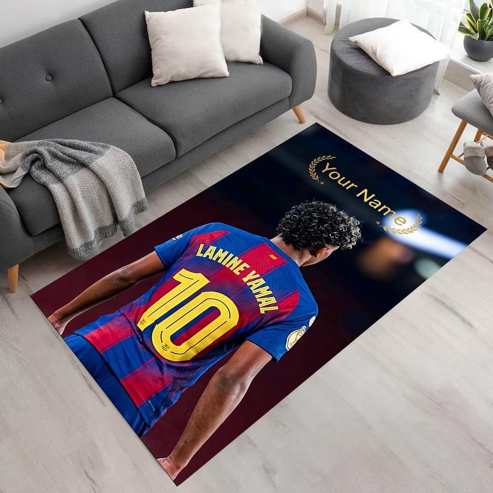 Yamal Customizable Name Carpet Design for Bedrooms Hallway Playrooms Game Room Anti-slip Rug Decorate Offices Birthday/Christmas Gift