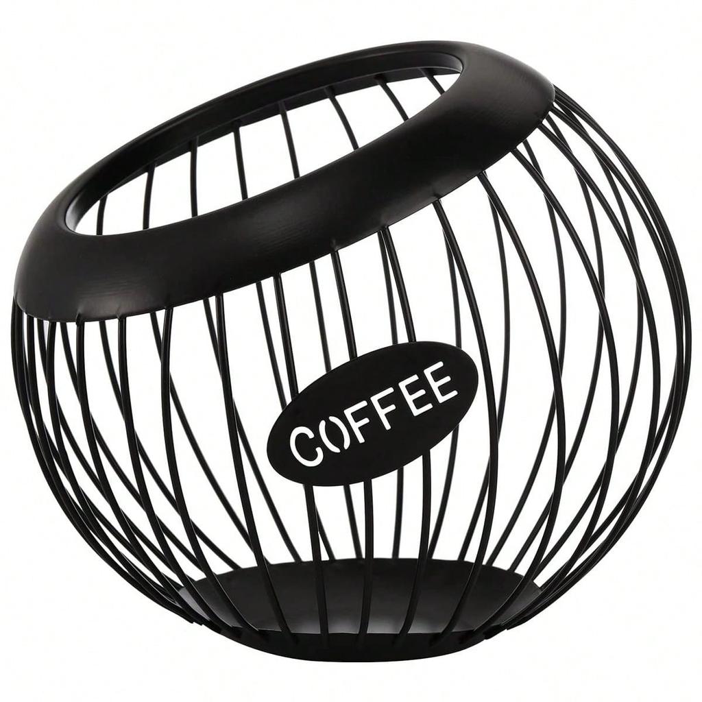 Leeseph Coffee Pod Holder ,  Coffee Capsule Storage Basket , Espresso Capsule Pot , Coffee Station Organizer , Coffee Accessory