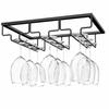 Nuovoware Wine Glass Holder, Wine Glass Hanger, Hanging Wine Glass Rack, Wire, 3-Row, Wine Glass Storage, Wine Glass Drying/Draining, for Home and Com
