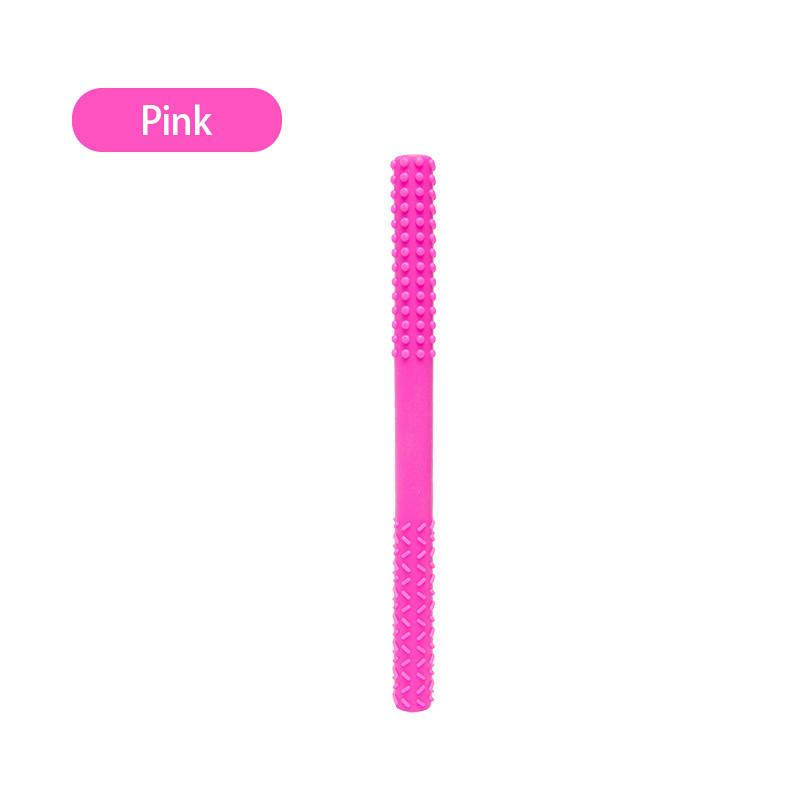 Детская игрушка для прорезывания зубов, детская анти-еда, ручная палочка для моляров, детский прорезыватель, силиконовая полая трубка для прорезывания зубов