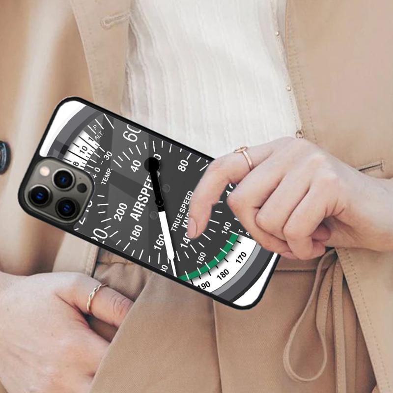 Flight Instruments Cockpit Magnetic Phone Case For APPLE iPhone 17 Air 16 14 13 12 Pro Max 15 Plus Wireless With MagSafe Cover