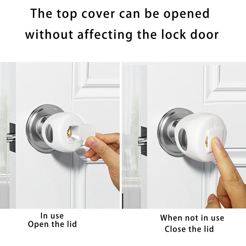 Детская безопасность Дверная ручка Защитная крышка Защита от детей Конструкция предотвращает случайное открытие Повышение безопасности дома