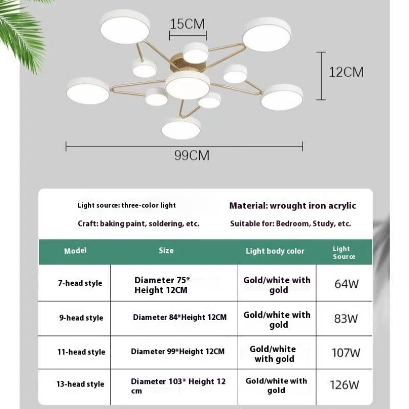Освещение гостиной, потолочные светильники, креативные и персонализированные светильники для столовой, современные и простые люстры для спальни