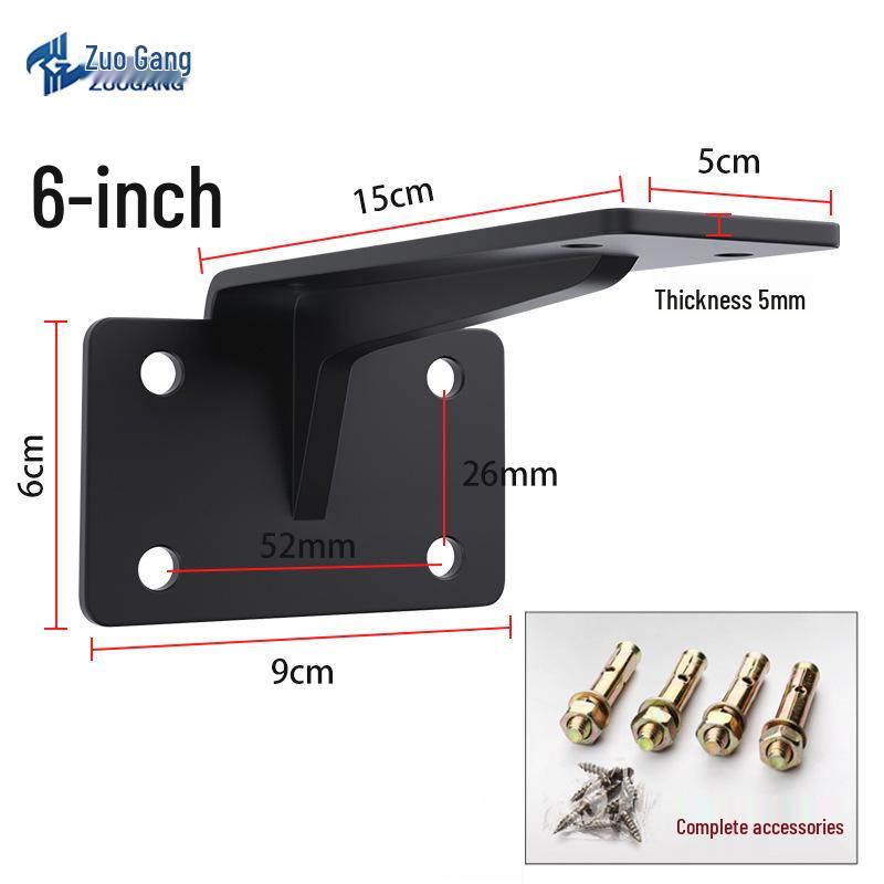 Сверхпрочный плавающий кронштейн для ТВ-тумбы: Расширенный и утолщенный треугольный кронштейн для полки