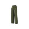 X Karlie Kloss Collaboration Solid Color Side Button Flared Sports Pants Women Pants Green GV3533