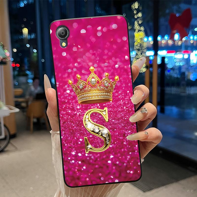 Cute New Design Crown Letter Shockproof Soft Phone Case For Asus ZenFone Live (L1) ZA550KL Bumper Silicone Black Case Cover