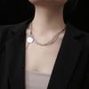 New Hip -hop Sweet Necklace Men and Women Cold Wind, Personality Niche High -level High -level Sense Double Layer Stack Wearing Tide