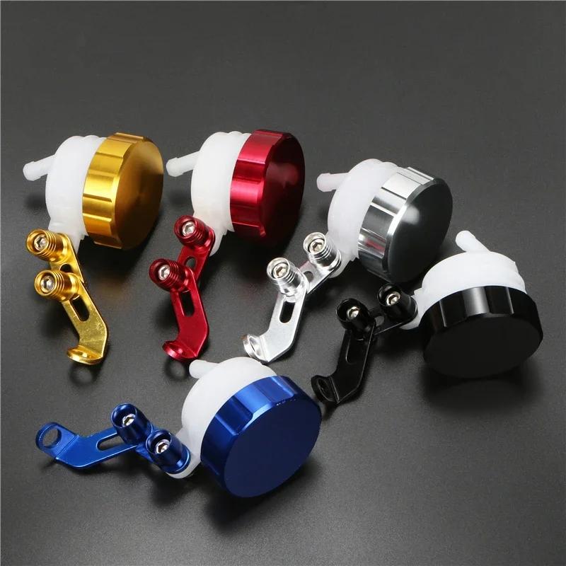 Motorcycle Universal CNC Aluminum Front Brake Fluid Reservoir Clutch Tank Oil Fluid Cup for Suzuki Yamaha Aprilia Ducati Honda