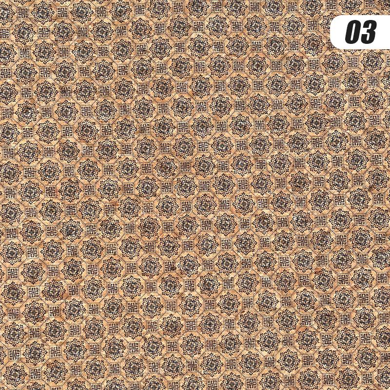 100x135cm Cork Printed Fabric Faux Leather Waterproof Colored Soft Cork Fabric Sofa Car Bag Furniture Decor DIY Sewing Crafts
