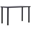 VidaXL Dining Table Black and Concrete Grey 120x60x75 Cm MDF