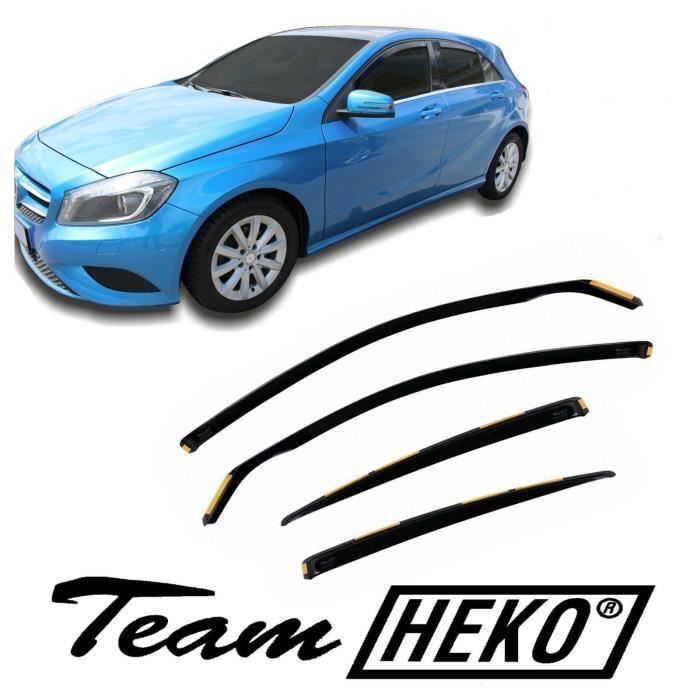 Déflecteurs D'air - J&J AUTOMOTIVE - Heko - Fumé - Pour Mercedes A Classe W176 2012-2018 - Installation Facile
