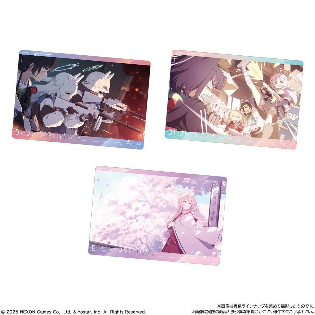 Bandai Blue Archive Wafers 3 конфеты (20 штук) игрушки/вафли (выпечка сладостей) (Синий Архив)