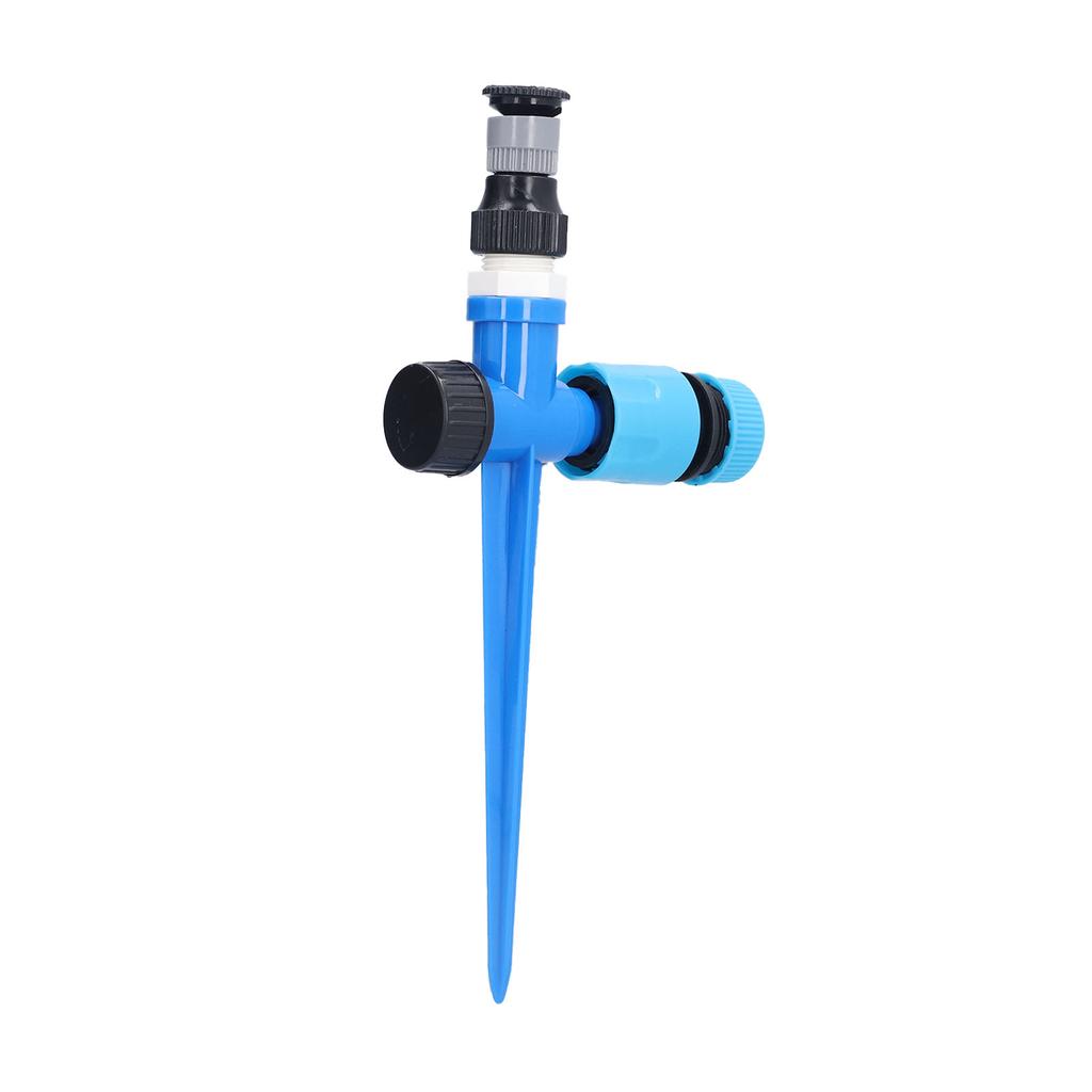 Газонный дождеватель 1/2 дюйма 360 градусов Вращающийся Регулируемый Дождеватель для полива с колышком для фруктов