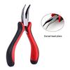 Hair Extension Kit Pliers Pulling Hook Bead Device Tool Kits with 500pcs Silicone Rings LS