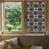 Colorful Privacy Static Window Film Cling Non Adhesive Film Stained Glass Vinyl Film Sun Blocking Window Sticker Decoration