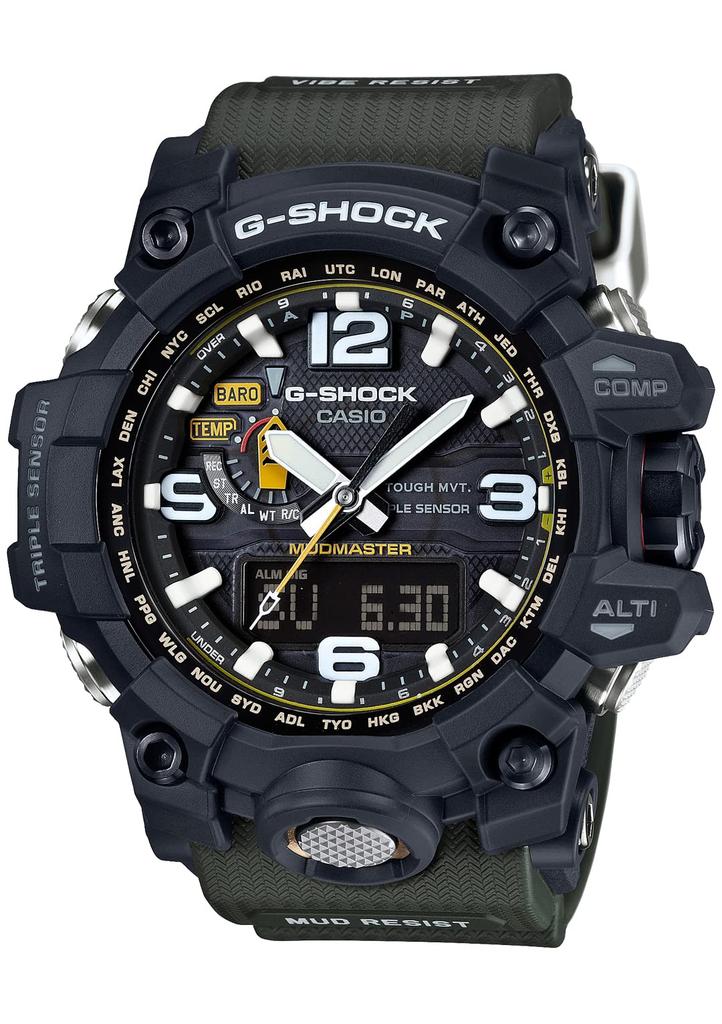 Casio] Watch G-Shock [Genuine Japan] MUDMASTER Radio Wave Solar GWG-1000-1A3JF Men's Green