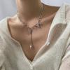Полый нишевый дизайн чувство бант холодный стиль ключичная цепочка ins хип-хоп темперамент простое ожерелье женское