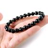 И Оникс и Черный Агат Натуральный Энергетический Камень 64 Внутренний Мужской Женский Браслет, Грани, 8 мм, Окружность Прибл.. 16.5см