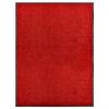 VidaXL Washable Doormat Red 90x120 Cm