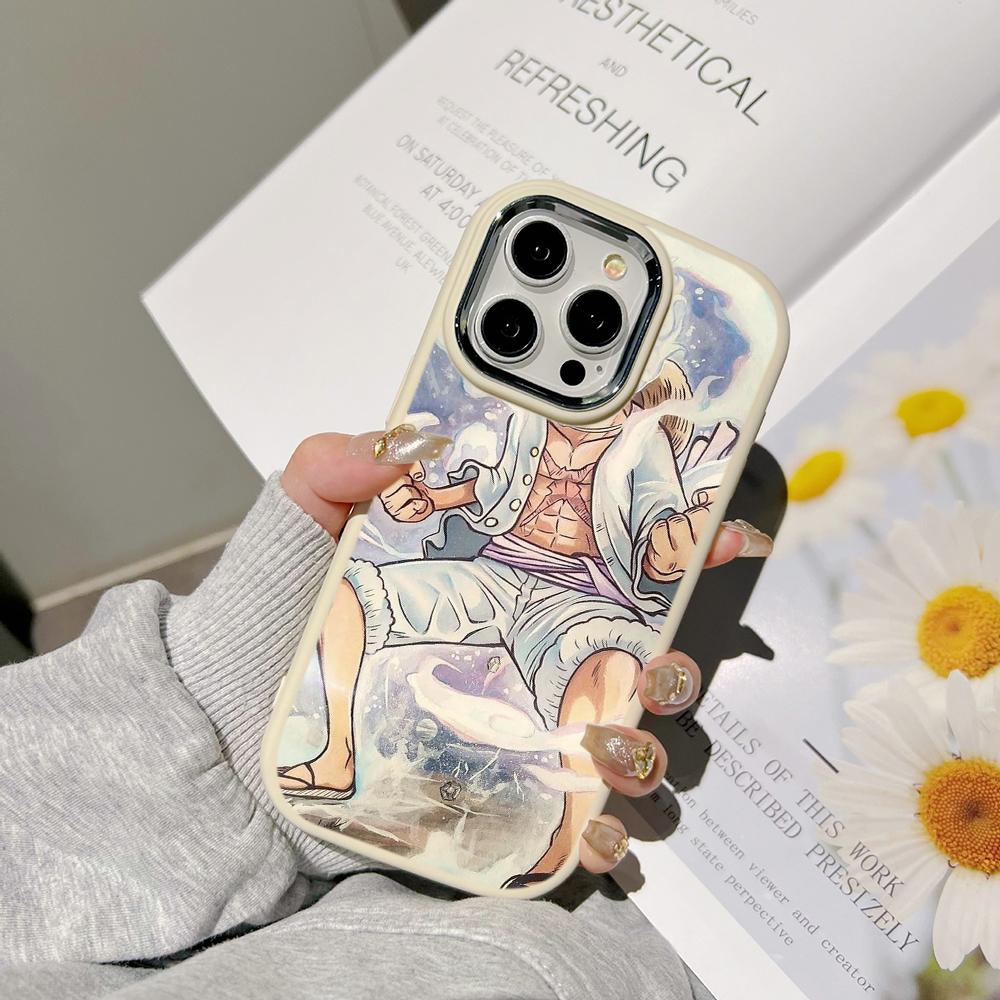 Чехлы для телефонов Ae92 One Piece Luffy Gear 5 для Samsung A13 A32 A53 A04 A54 S23 S24 Ultra Infinix Hot 40 Huawei P30 Pro с металлической защитной задней крышкой для камеры