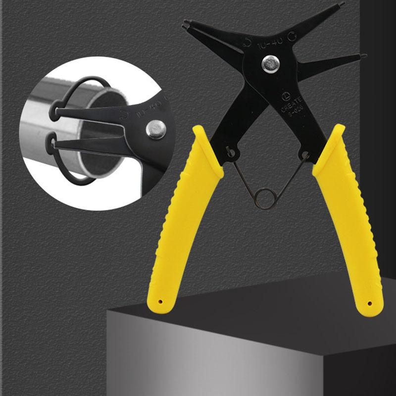 Wo In One Dual Purpose Circlip Pliers Internal and External Circlip Pliers Spring Disassembly and Assembly Retaining Ring Pliers Internal and External