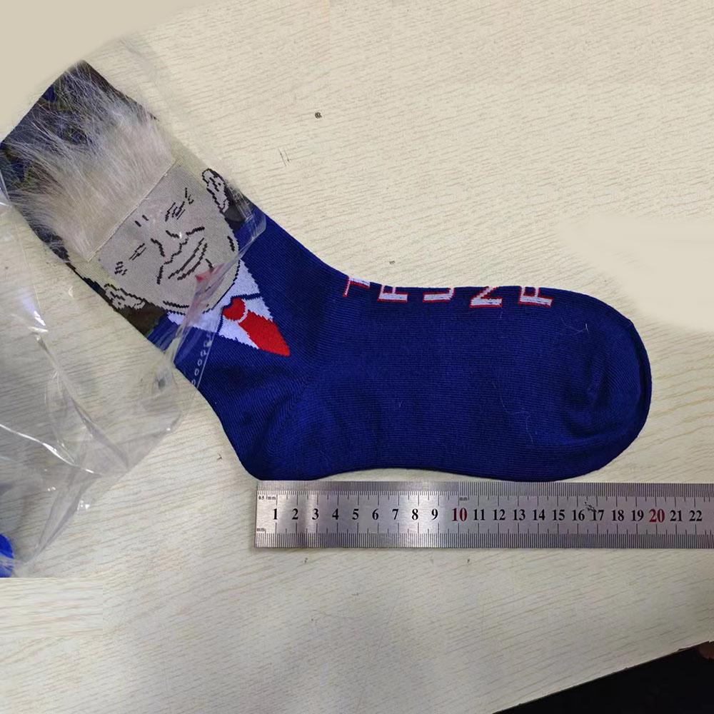 Socks Christmas President Donald Trump Novelty Sock Hair Gift For Him Dad Funny