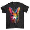 Bunny Paint Drip Design T-shirt - Hop Into Style! Funny T-shirt, Unisex Printed