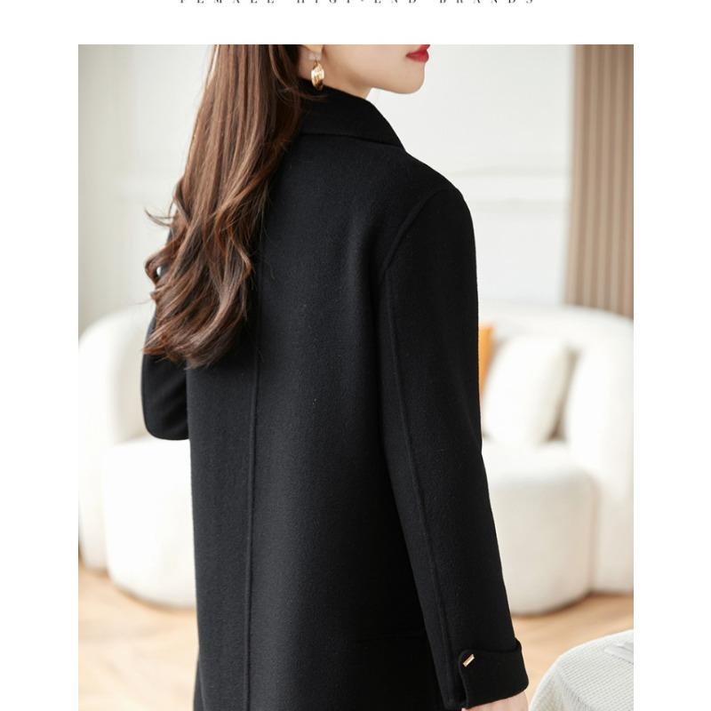 Fashionable Woolen Jacket Women's Coat with Long Sleeves Autumn