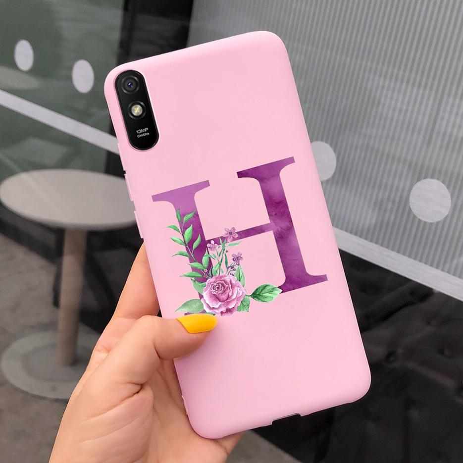 Для Xiaomi Redmi 9A Чехол Силиконовый Мягкий ТПУ Задняя Защитная Крышка Телефона Для Xioami Redmi 9AT 9 A Redmi9A T Милые Буквы Чехлы Сумки